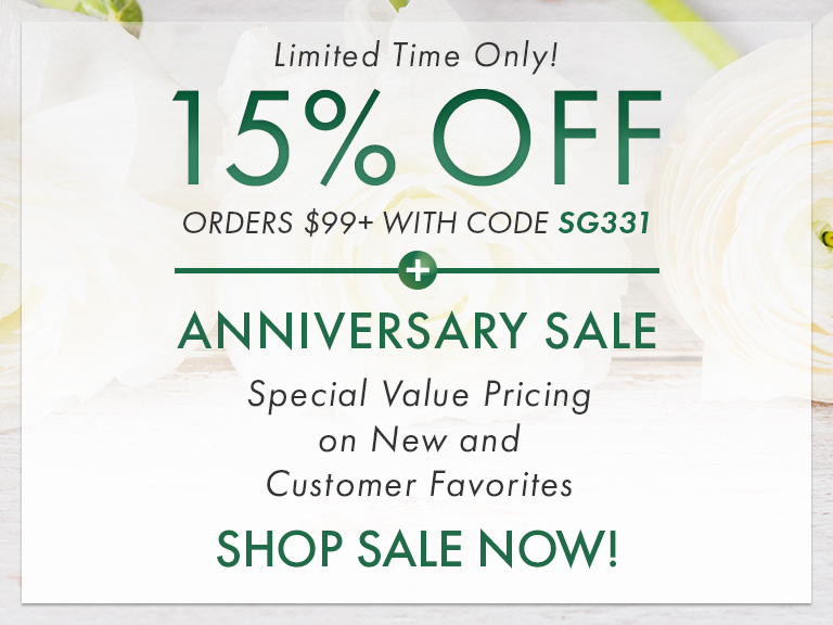 15% off $99 or more. Use code SG331. Ends 4/1/24.